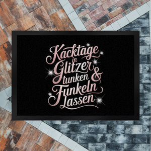 Kacktage in Glitzer tunken Fußmatte in 35x50 cm