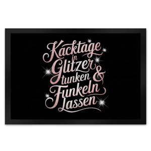 Kacktage in Glitzer tunken Fußmatte in 35x50 cm
