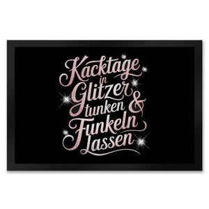 Kacktage in Glitzer tunken Fußmatte in 35x50 cm