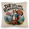 Dir ist was runtergefallen Kissen - Eichhörnchen hält Gehirn