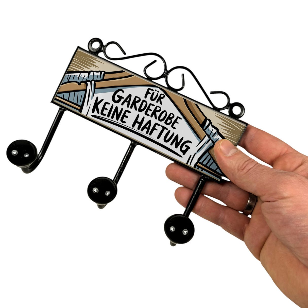 Für Garderobe keine Haftung Kleiderhaken Leiste mit 3 Haken