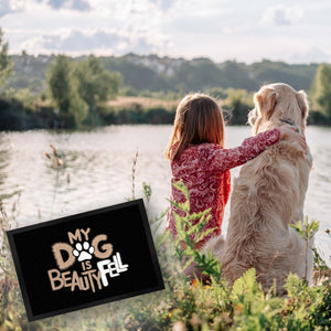 My Dog is beautyFell Fußmatte in 35x50 cm