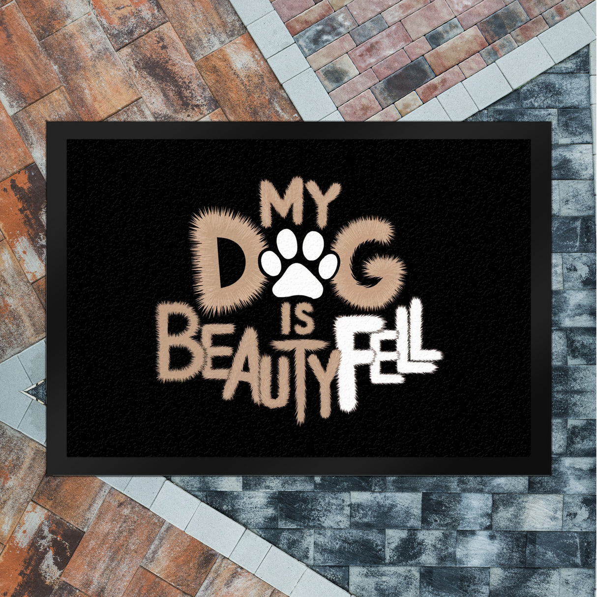 My Dog is beautyFell Fußmatte in 35x50 cm