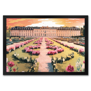 Schloss Ludwigsburg Fussmatte mit Sonnenuntergang