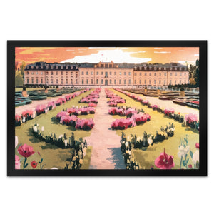 Schloss Ludwigsburg Fussmatte mit Sonnenuntergang