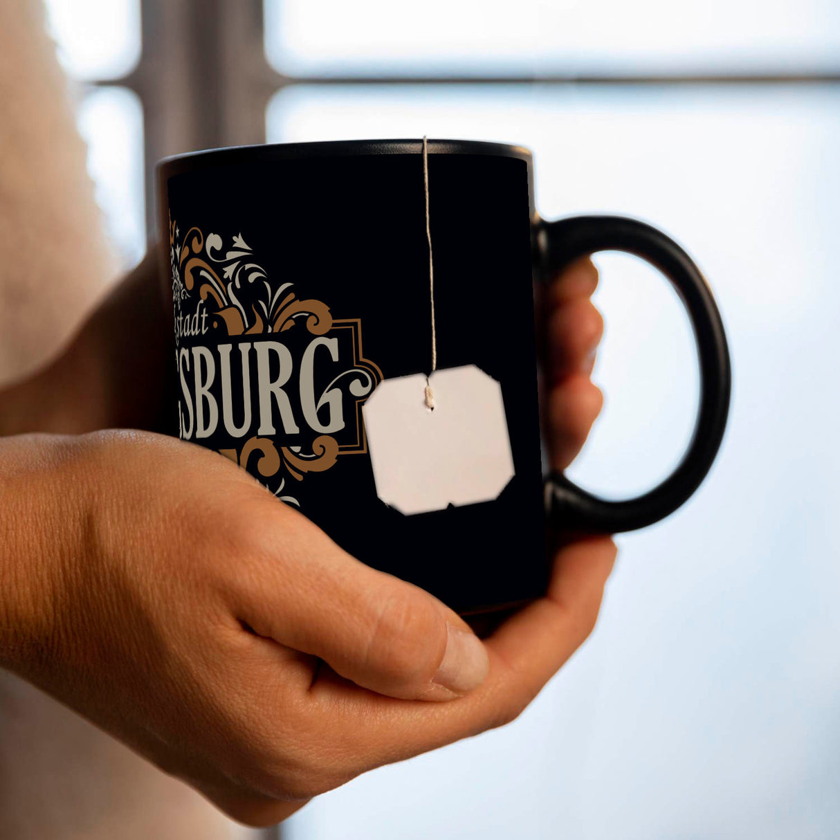 Ludwigsburg Barock Ornament Tasse - braun