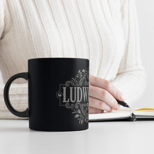 Ludwigsburg Barock Ornament Tasse - grau