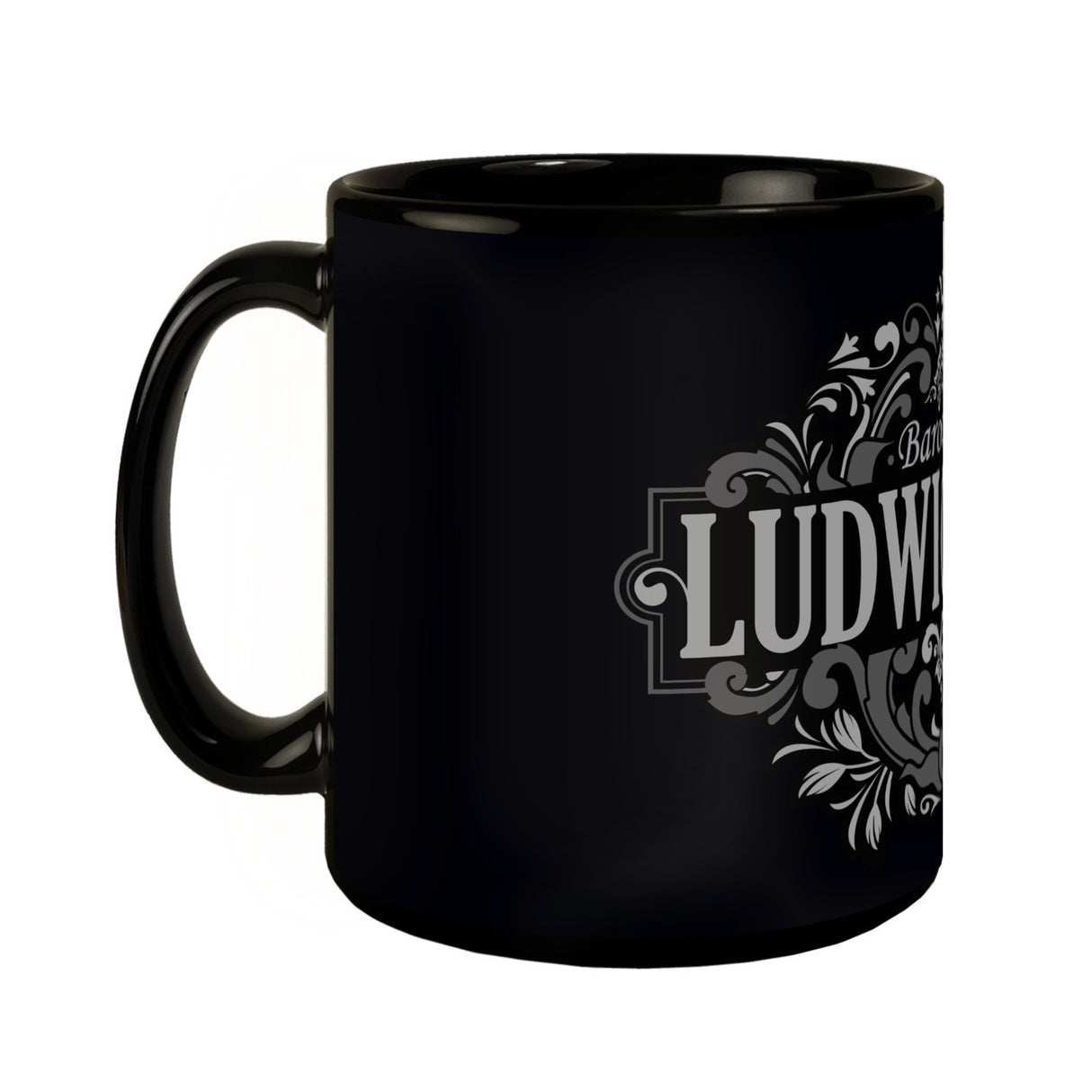 Ludwigsburg Barock Ornament Tasse - grau