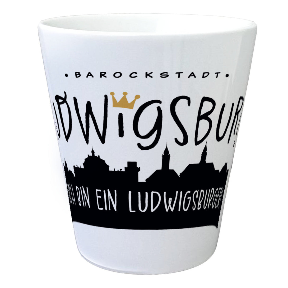 Ludwigsburg Skyline Blumentopf - Bin ein Ludwigsburger