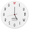 Ludwigsburg Wanduhr mit Spruch Eine Stadt - Eine Liebe