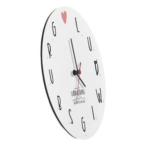 Ludwigsburg Wanduhr mit Spruch Eine Stadt - Eine Liebe
