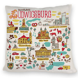Ludwigsburg Wimmelbild Kissen
