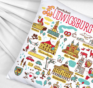 Ludwigsburg Wimmelbild Kissen