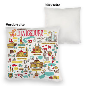 Ludwigsburg Wimmelbild Kissen