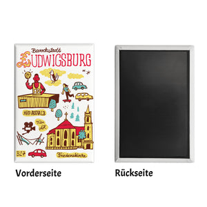 Ludwigsburg Wimmelbild Souvenir Magnet