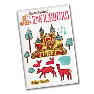 Ludwigsburg Wimmelbild Souvenir Magnet