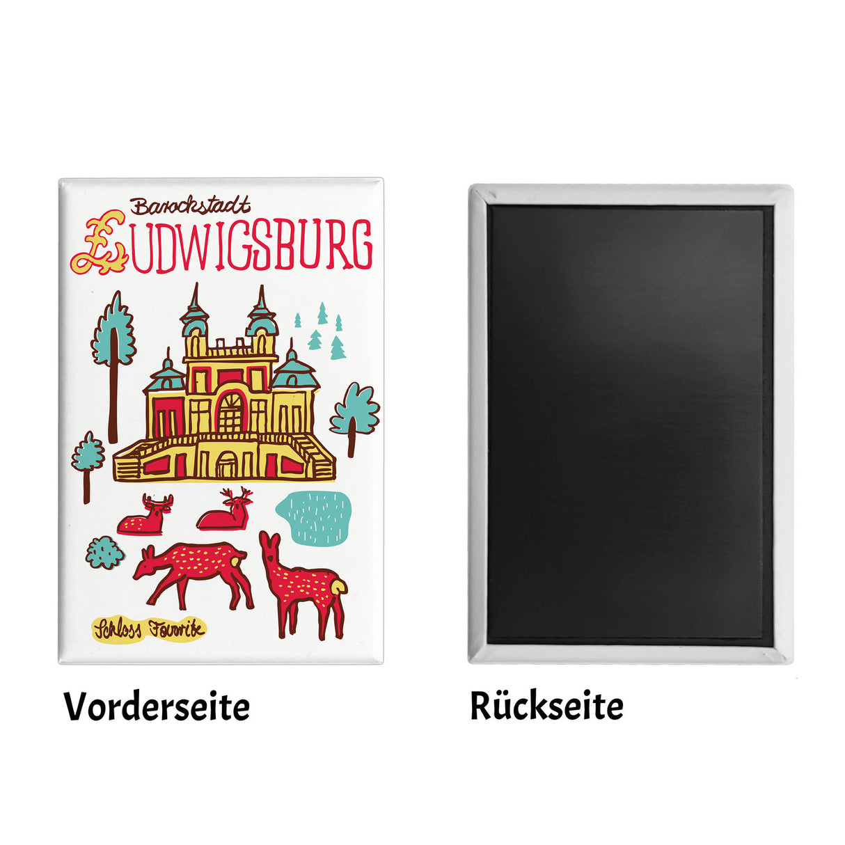Ludwigsburg Wimmelbild Souvenir Magnet