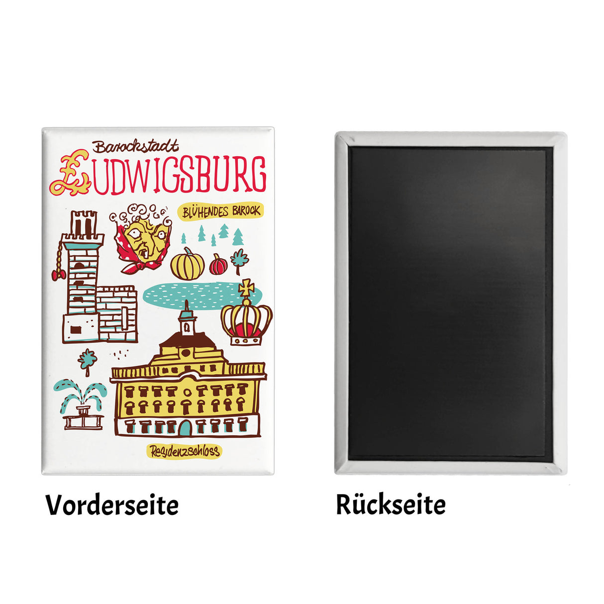 Ludwigsburg Wimmelbild Souvenir Magnet