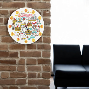 Ludwigsburg Wimmelbild Wanduhr