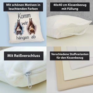 Fledermäuse - Komm, wir hängen ab Kissen