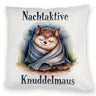 Nachtaktive Knuddelmaus Kissen Kuschelige Fledermaus