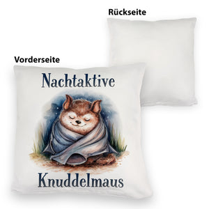 Nachtaktive Knuddelmaus Kissen Kuschelige Fledermaus