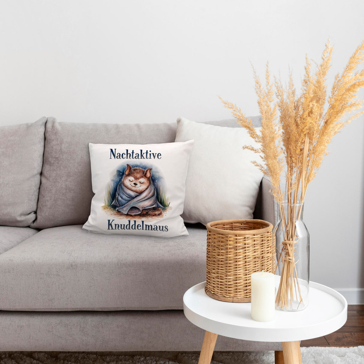 Nachtaktive Knuddelmaus Kissen Kuschelige Fledermaus