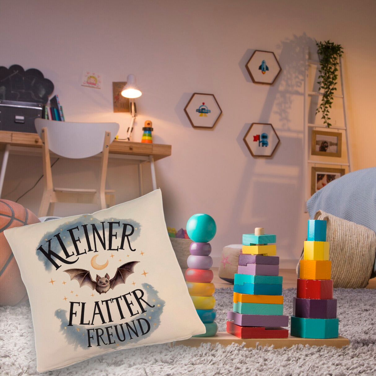 Kleiner Flatterfreund Fledermaus Kissen