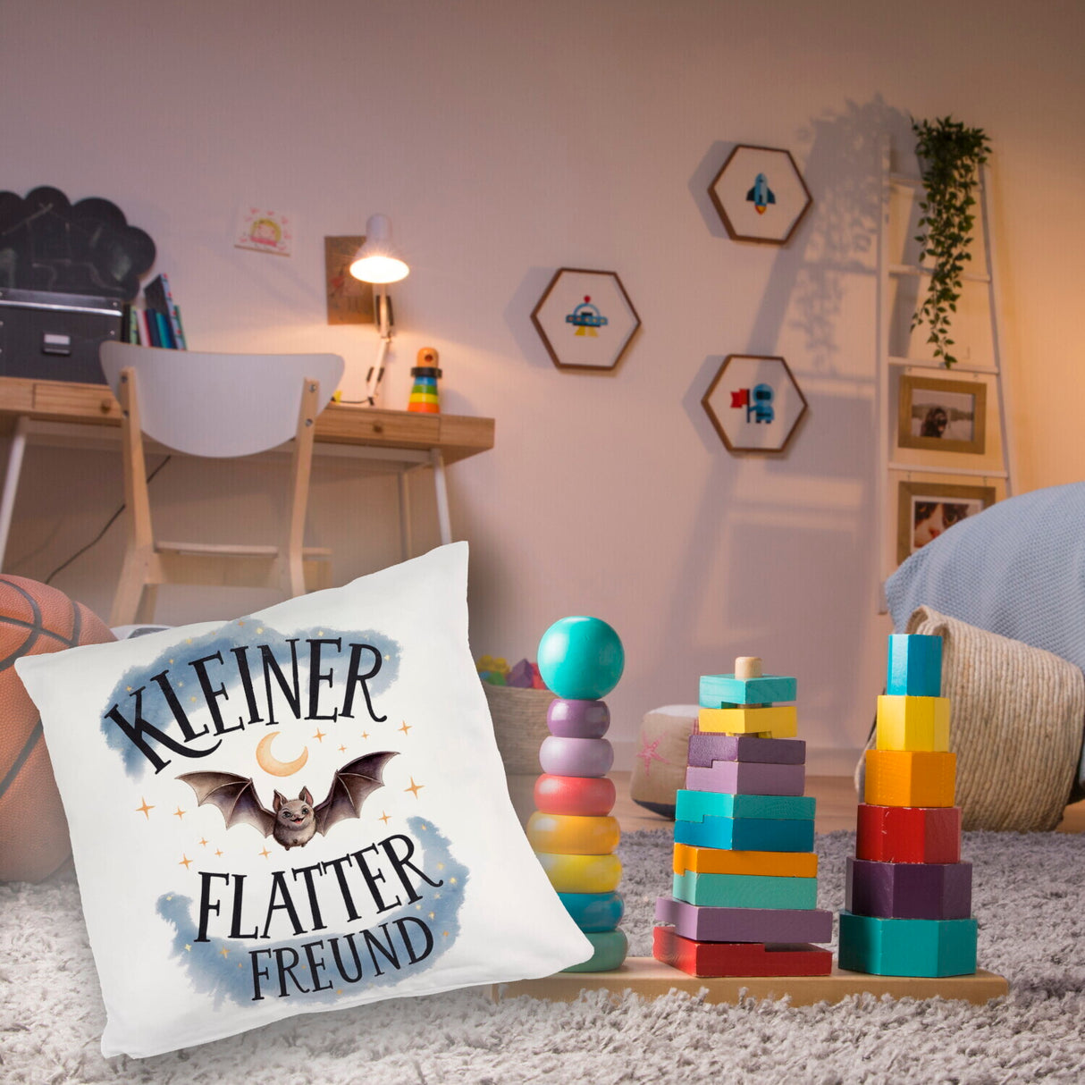 Kleiner Flatterfreund Fledermaus Kissen