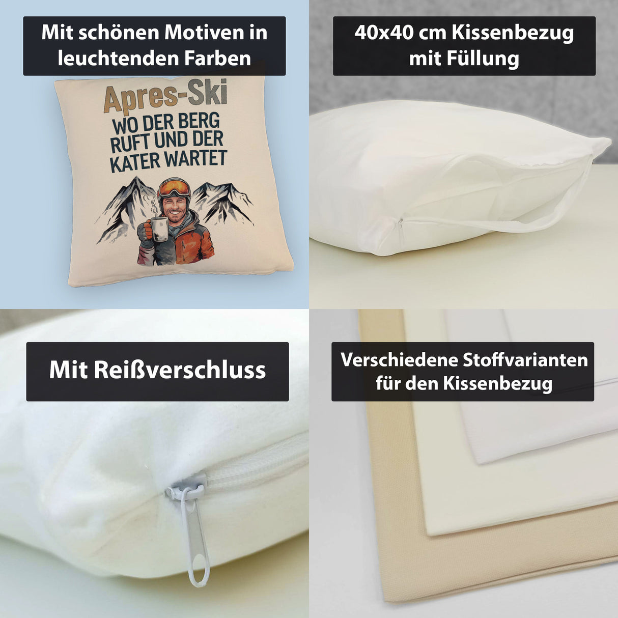Après Ski - Berg ruft, Kater wartet Kissen