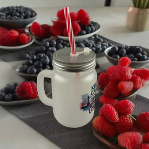 KEEP CALM UND TRINK TEE Trinkglas mit Bambusdeckel London