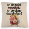 Baby auf Thron - Ich verdiene das Kissen