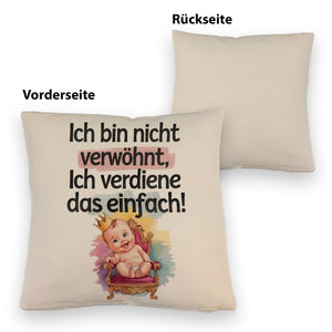 Baby auf Thron - Ich verdiene das Kissen