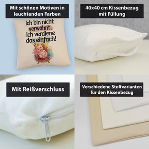 Baby auf Thron - Ich verdiene das Kissen