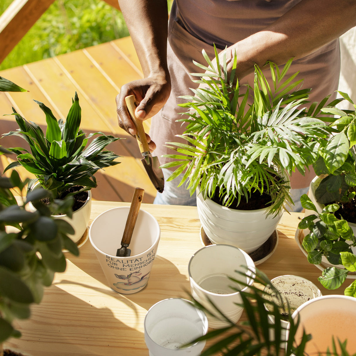 Realität ist für Menschen ohne Einhorn Blumentopf