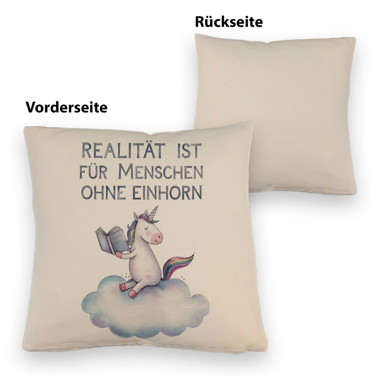 Realität ist für Menschen ohne Einhorn Kissen