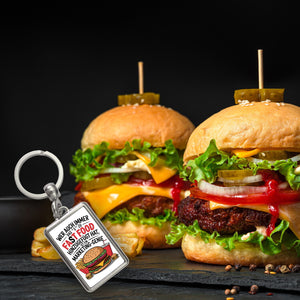 Fast Food - FAT FOOD Schlüsselanhänger für Burger Fans