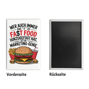 Fast Food - FAT FOOD Souvenir Souvenir Magnet für Burger Fans