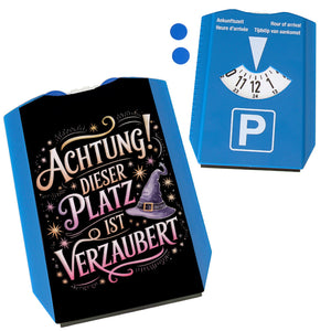 Achtung Platz ist verzaubert Parkscheibe Hexenhut