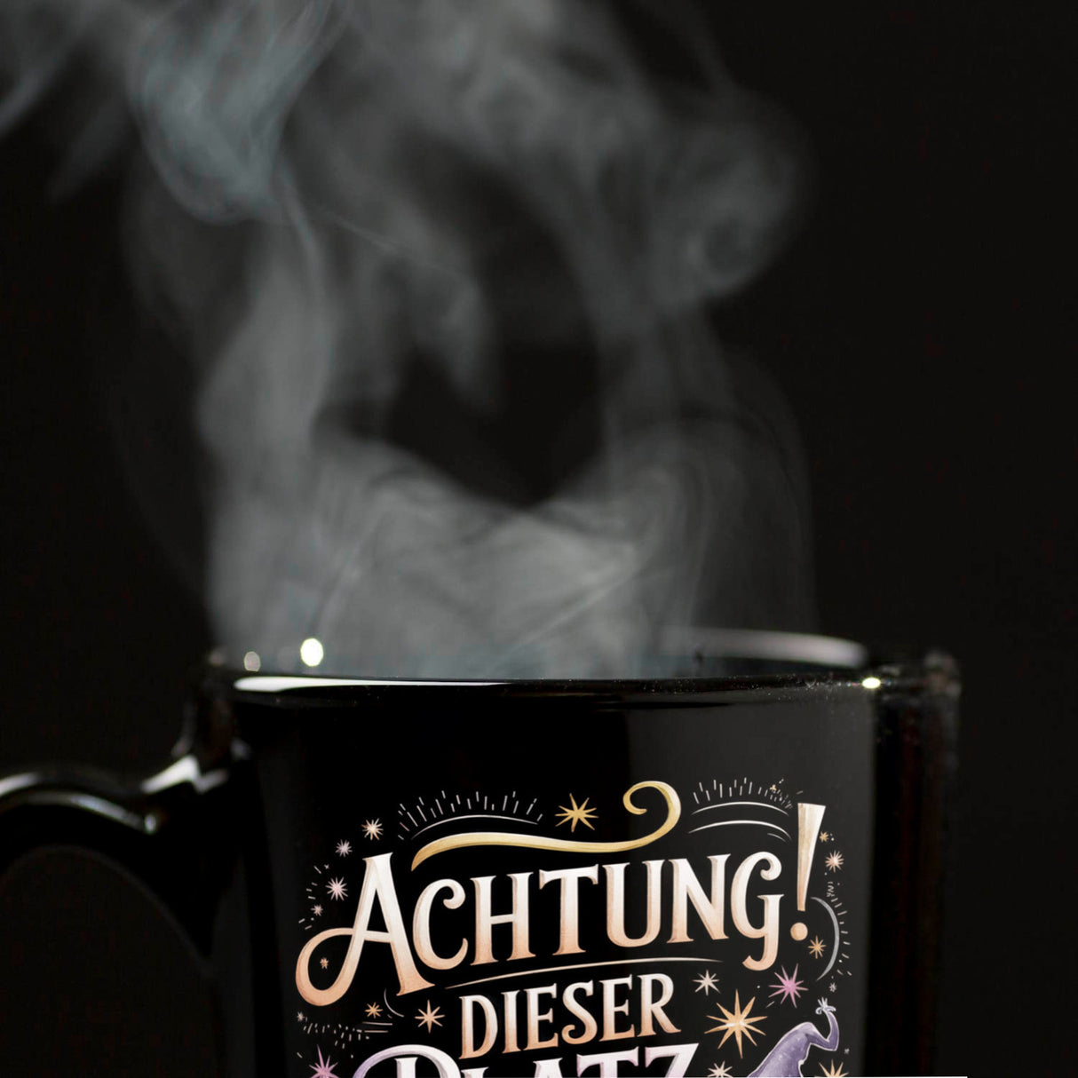 Achtung Platz ist verzaubert Tasse Hexenhut