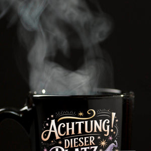 Achtung Platz ist verzaubert Tasse Hexenhut