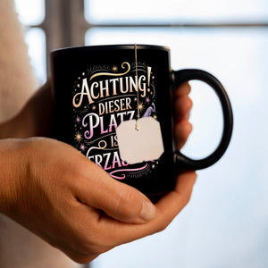 Achtung Platz ist verzaubert Tasse Hexenhut