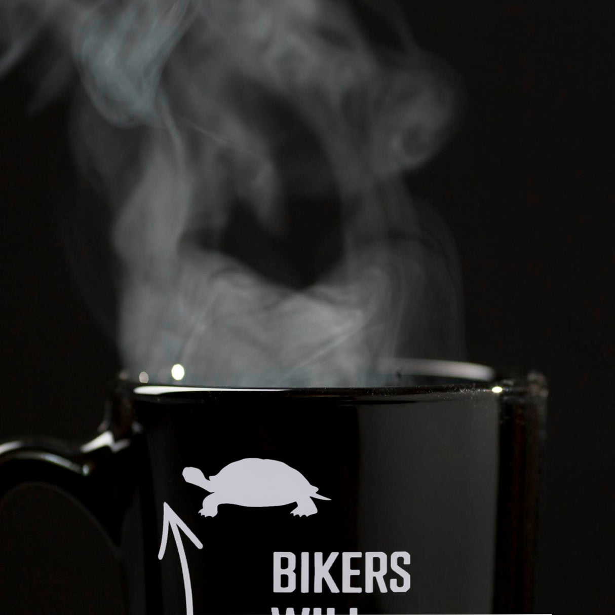 Bikers will understand Tasse mit Hase und Schildkröte für Motorradfahrer