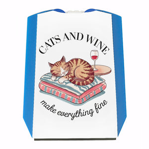 Katzen & Wein Parkscheibe für Katzen- und Weinliebhaber