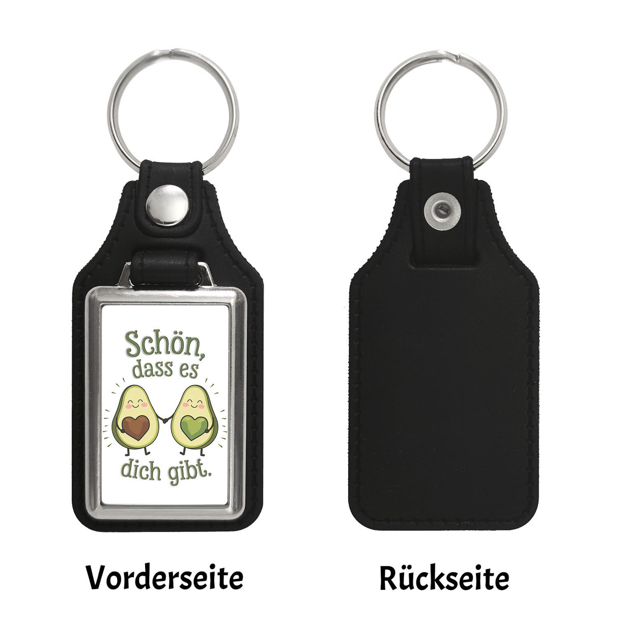 Avocado Herzkerne Schlüsselanhänger Schön dass es Dich gibt
