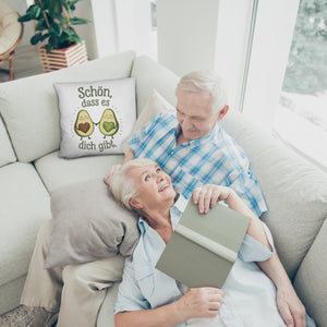 Avocado Herzkerne Kissen Schön dass es Dich gibt