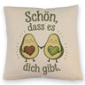 Avocado Herzkerne Kissen Schön dass es Dich gibt