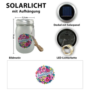Frühlingsreif Blumendesign Solarlicht