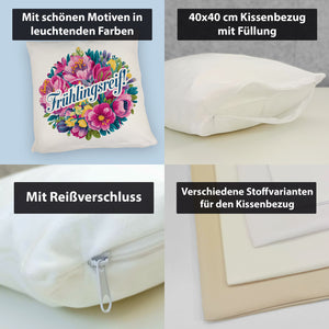 Frühlingsreif Blumendesign Kissen