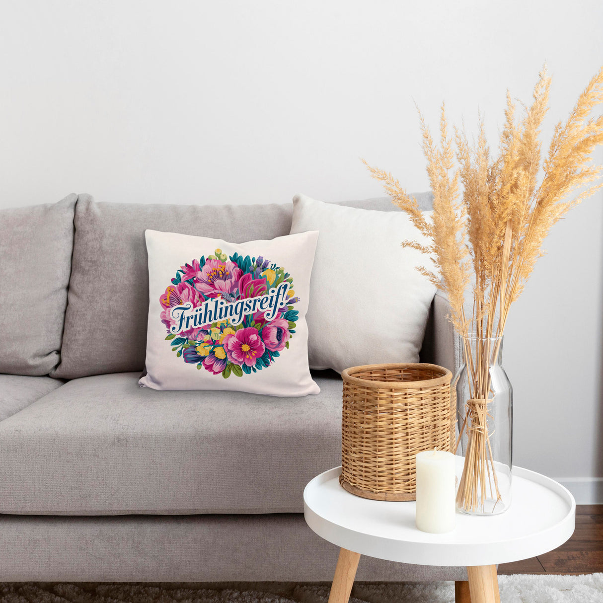 Frühlingsreif Blumendesign Kissen